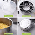 Stacking Stainless Steel Mixing Bowls Set ( 5 pcs ) - My Store