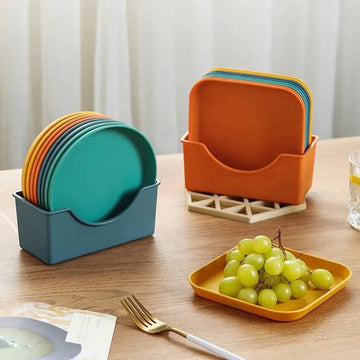 Plastic Plates With Stand