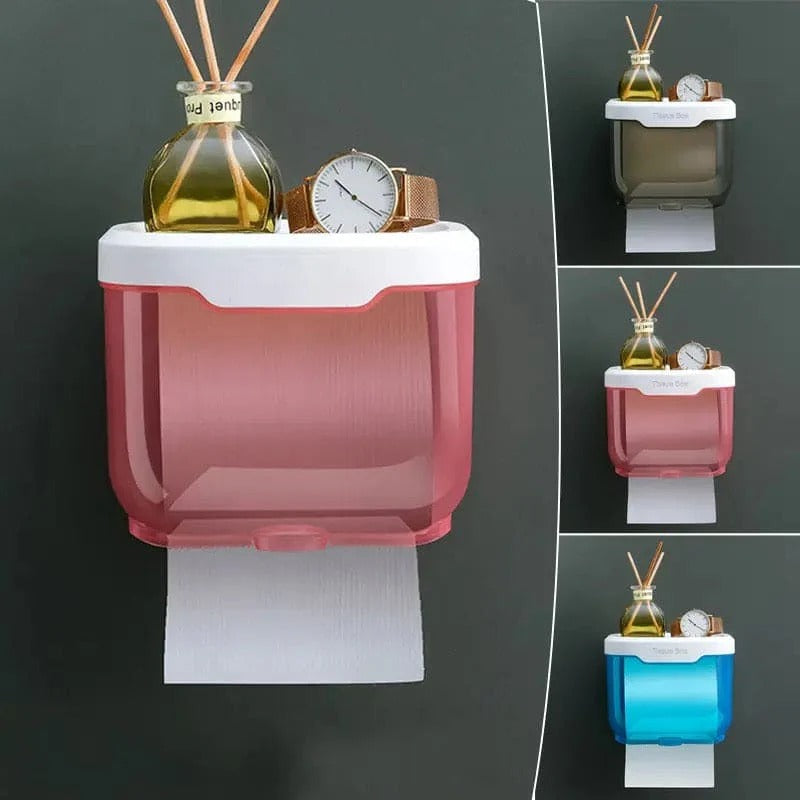 Wall Mounted Sticking Tissue Holder