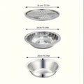 Stainless Steel Kitchen Set Colander Slicer Grater - 3pcs Set - My Store