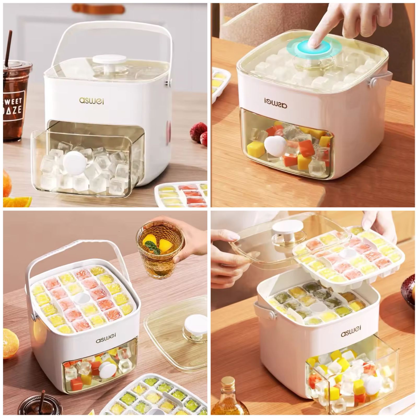 48 Grids Ice Cube Mold Easy Release Ice Maker - My Store