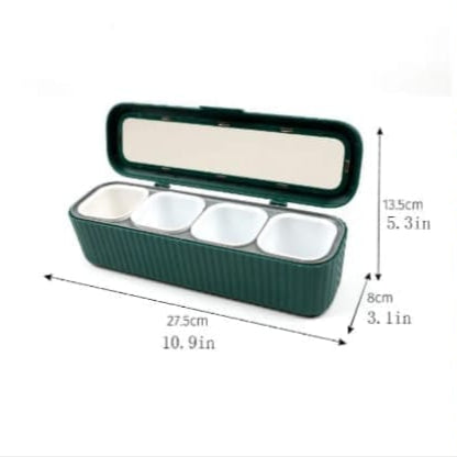 4 Grids Kitchen Spice Organizer Box - My Store