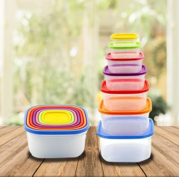 Stackable Food Storage Containers Set