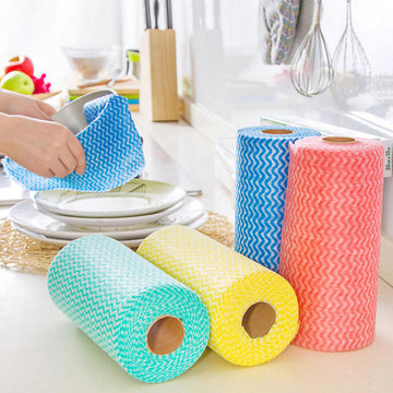 Reusable Cleaning Cloths Roll (50pcs)