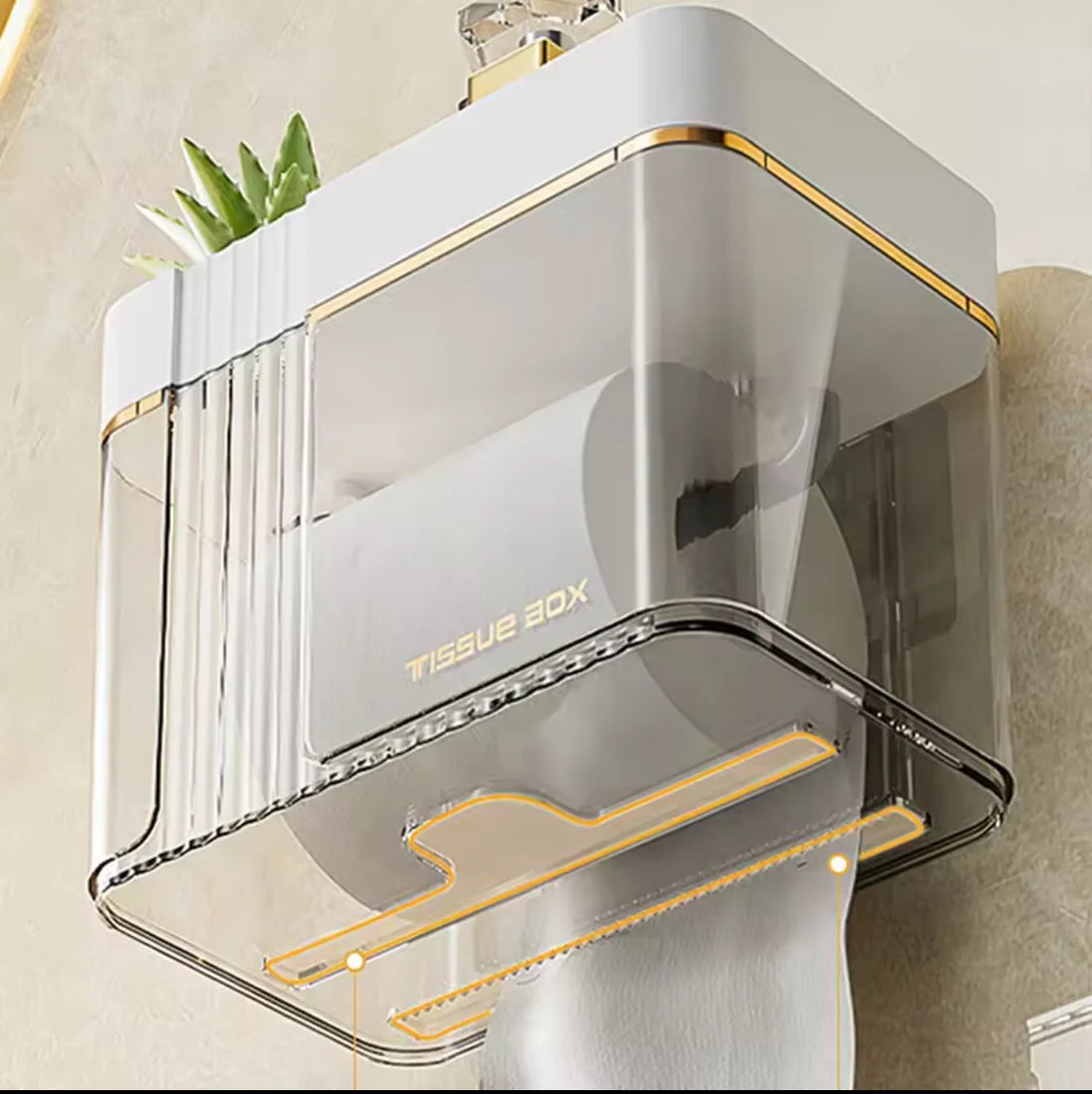 Punch Free Toilet Paper Holder