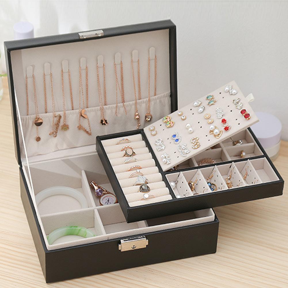 2Layer Leather Jewelry Organizer - My Store