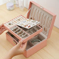 2Layer Leather Jewelry Organizer - My Store