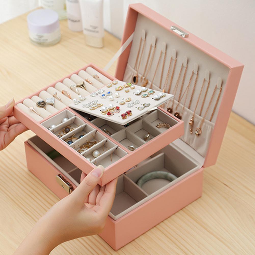 2Layer Leather Jewelry Organizer - My Store