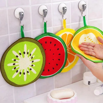 Set Of 4 Fruity Kitchen Cloth