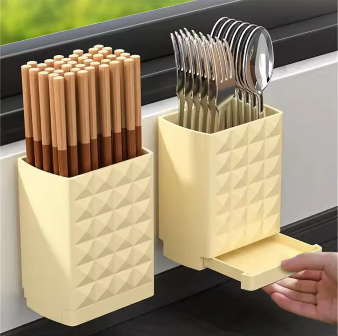 Wall Mounted Cutlery Drain Rack