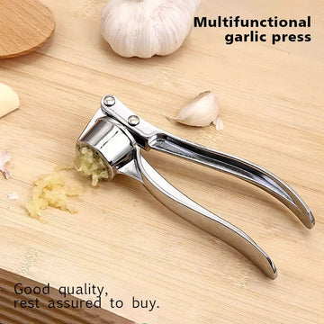 Stainless steel garlic press