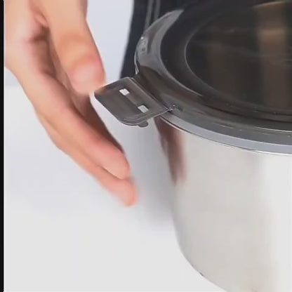 4 pcs  Airtight Stainless Steel Food Container & Storage Bowl Set with Lock Lids