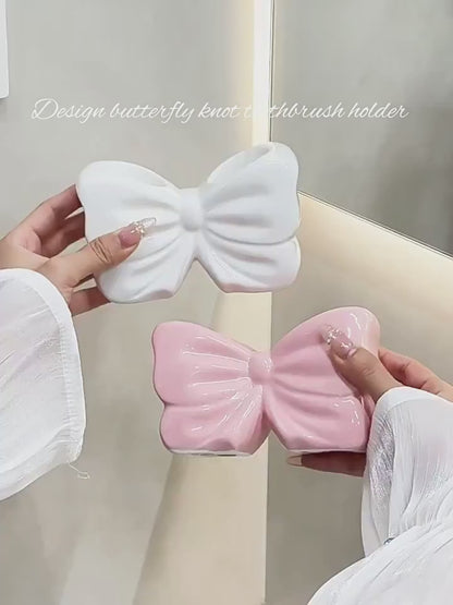 Ceramic Butterfly Knot Multi-Purpose Organizer