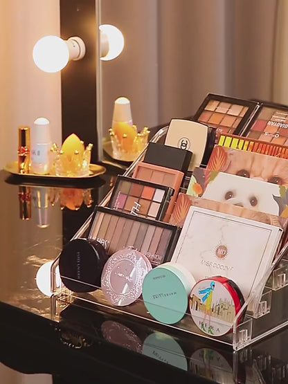 5-Layer Transparent Acrylic Cosmetic Organizer Rack