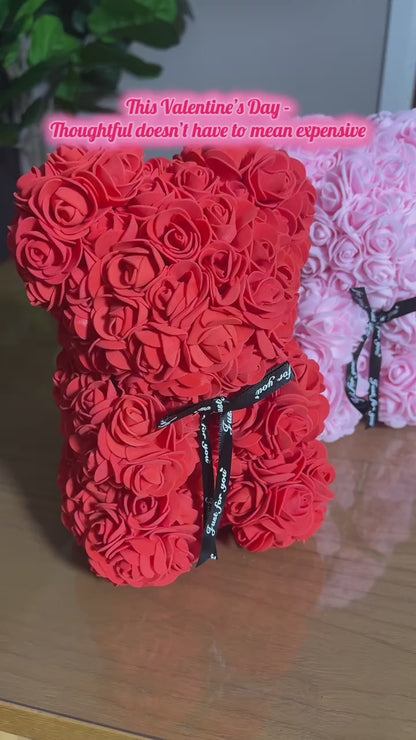 Rose Teddy Bear – Everlasting Love Gift