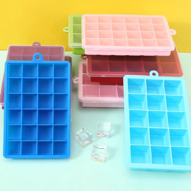 15-Grid Ice Cube Tray with Lid - My Store