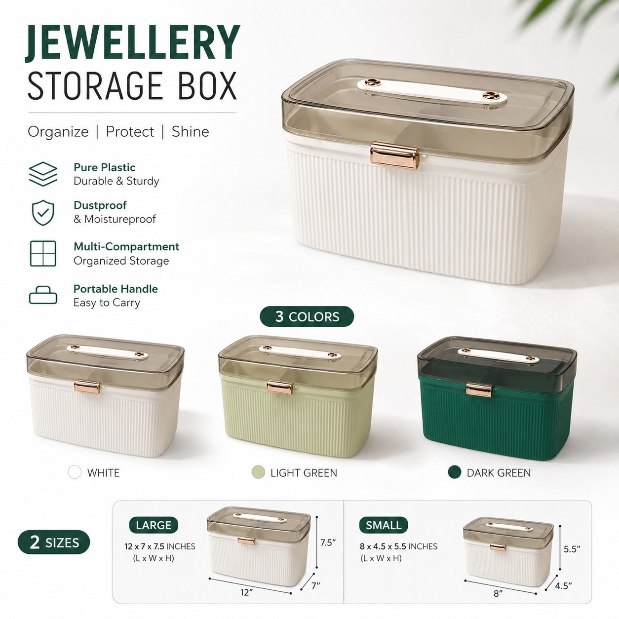 Multipurpose Jewellery & Cosmetics Storage Box - My Store