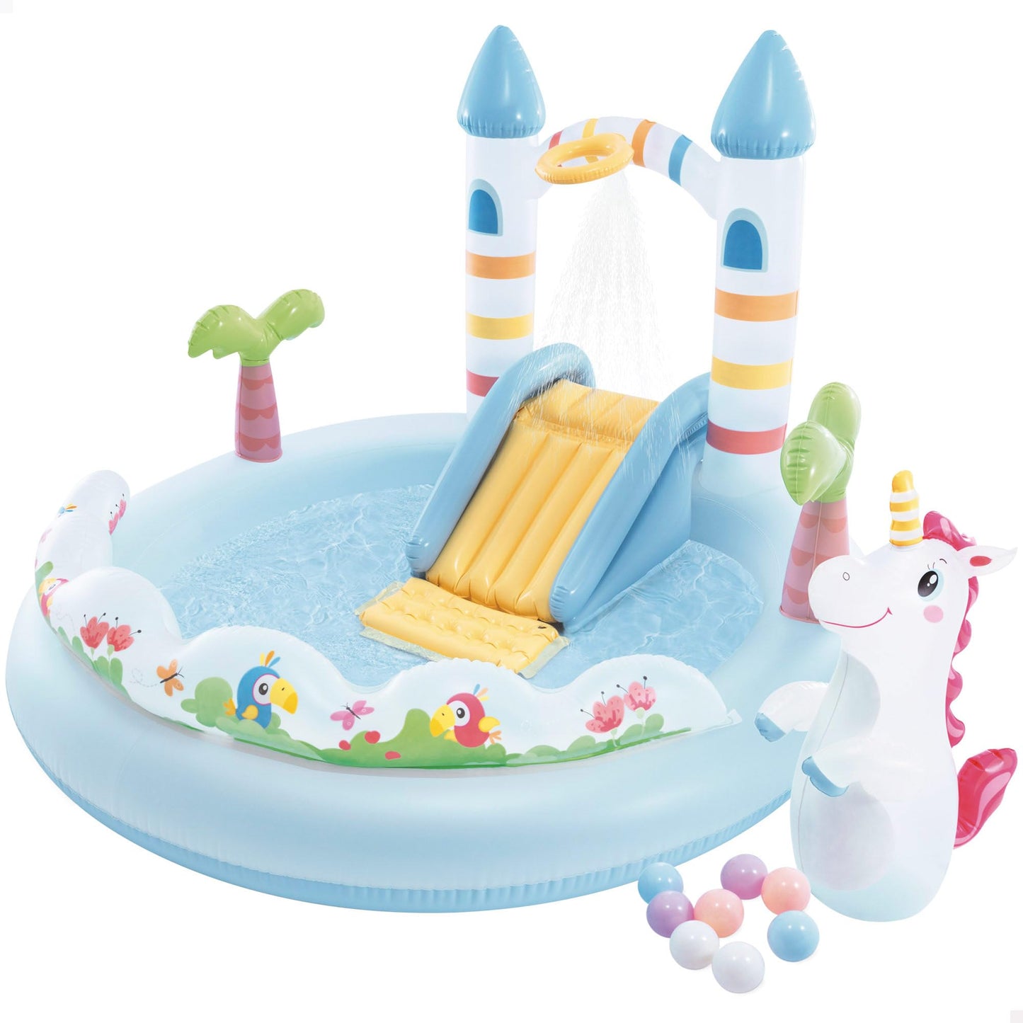 Intex Magical Unicorn Land Inflatable Play Center & Kids Pool