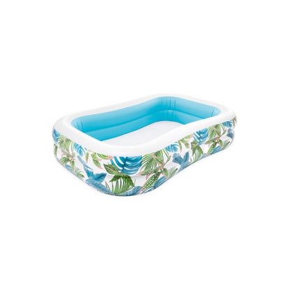 Intex Tropical Swim Center Family Pool – Inflatable Kids & Adults Lounge Pool (90" x 60" x 19")