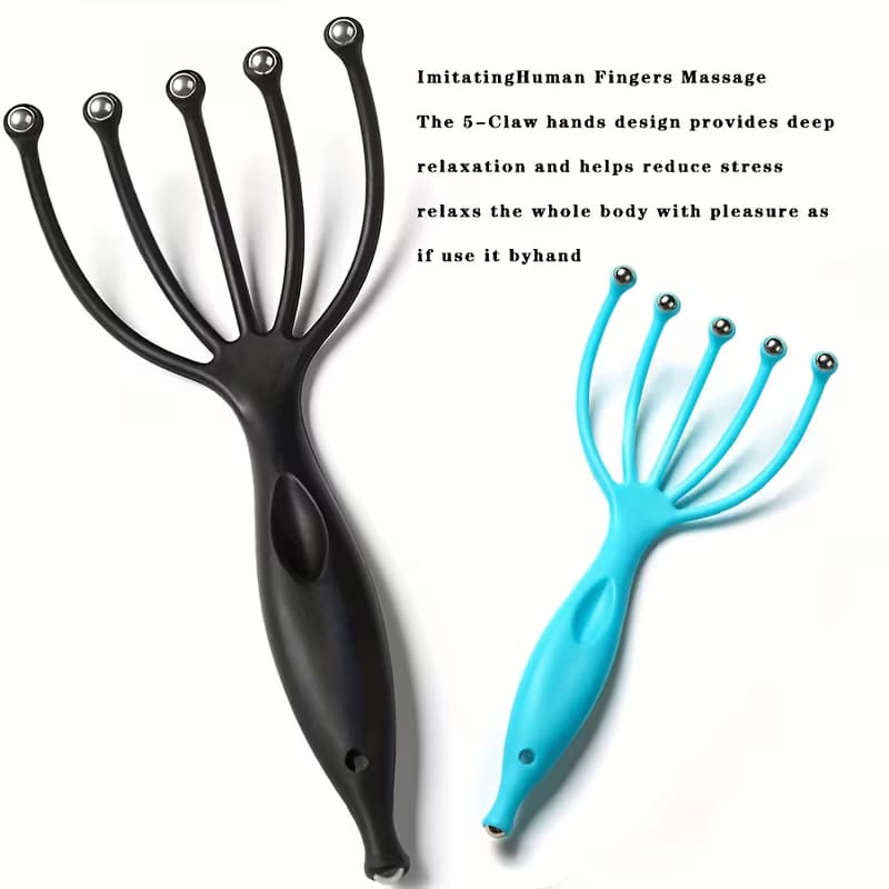 5-Claw Manual Scalp Massager & Head Therapy Brush