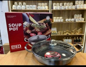 304 Stainless Steel Non-Stick Frying Pan / Soup Pot (24cm / 28cm)