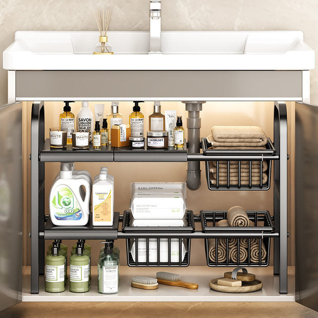 Kitchen Under Sink Adjustable Pot Rack - My Store
