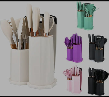 19 Piece Kitchenware Utensils & Knife Set