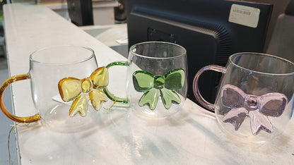 3D Bow Glass Mug – 400ml