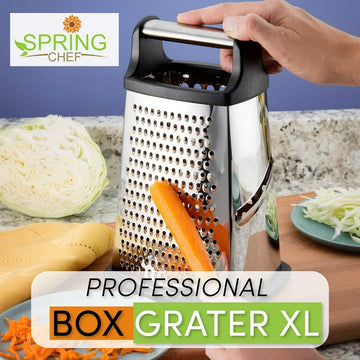 Spring Chef Professional Box Grater (4-Sided)