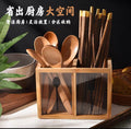 Bamboo Cutlery Holder Organizer - My Store