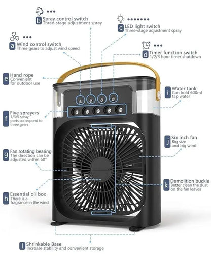 Portable Air Cooler Fan – 3 in 1 Mini Cooling Device - My Store