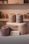 4-Piece Nordic Minimalist Kitchen Storage Set | Bread Box & Canister Trio - My Store