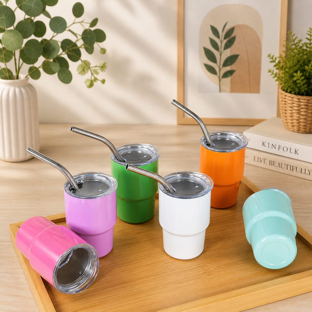Mini Sublimation Espresso Tumbler – 3oz Stainless Steel Cup