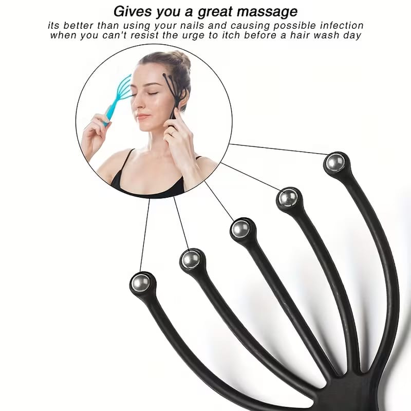 5-Claw Manual Scalp Massager & Head Therapy Brush