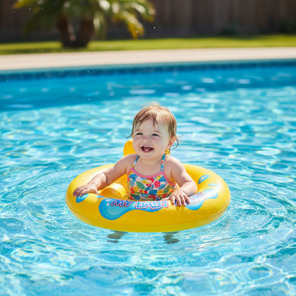 INTEX My Baby Float – Inflatable Baby Pool Float with Backrest (67cm)