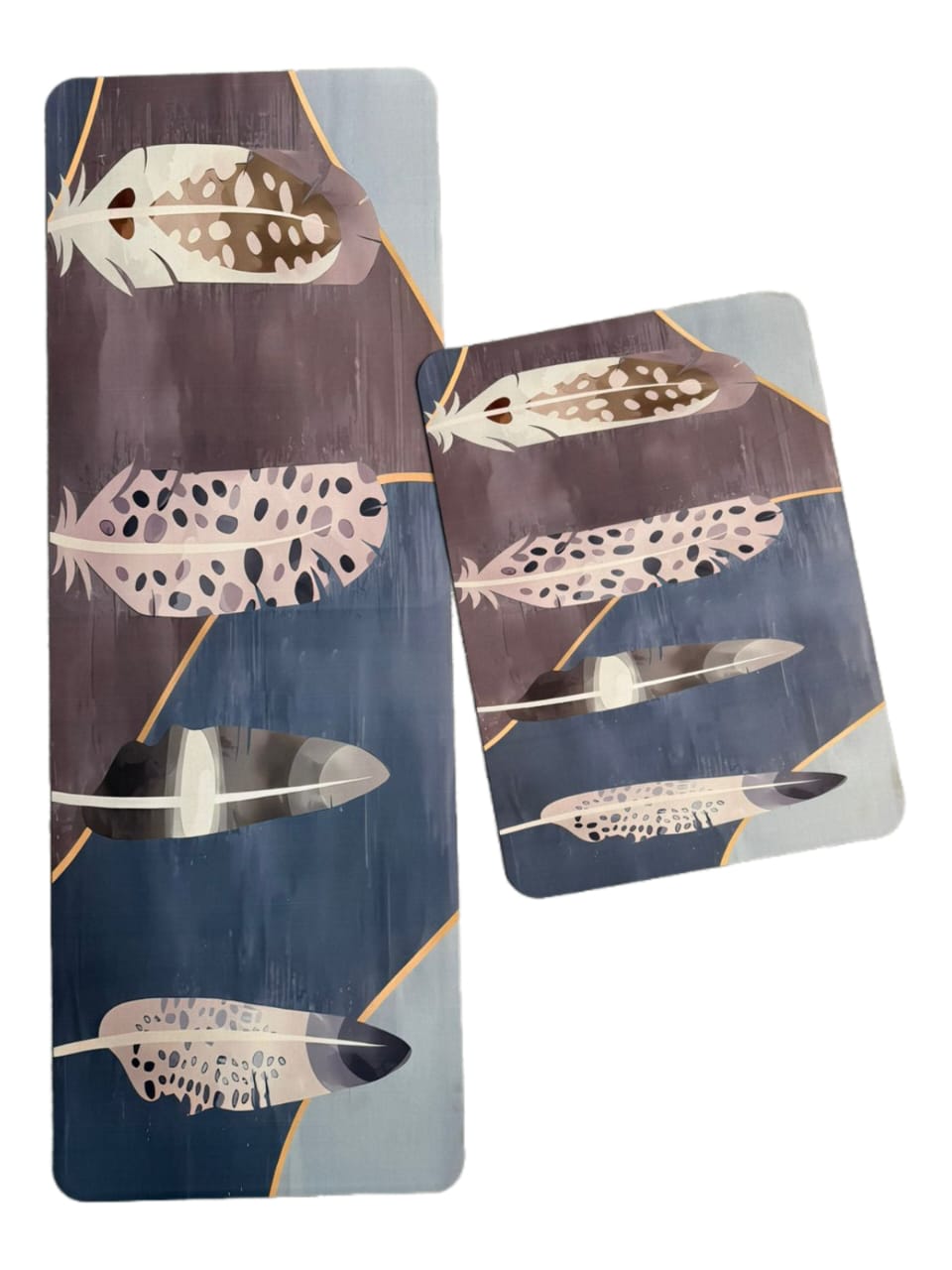 2-Piece Large Runner & Mat Set – Elegant Napa Leather Finish with Anti-Slip Base - My Store