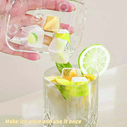 Mini 6-Grid One-Press Ice Cube Maker with Storage Box - My Store