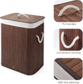 Premium Bamboo Laundry Basket with Lid – 72L Capacity - My Store