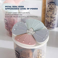 2500ML Plastic 4 Compartment Cereal Food Storage Container Set With Lids, 1pc - My Store