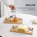 Premium Bamboo & Glass Butter Dish Set - My Store