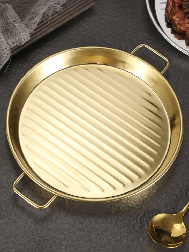 Golden Steak Style Serving Platters - My Store