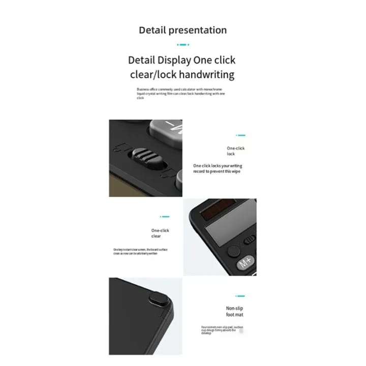 12-Digit Desktop Calculator with LCD Handwriting Notepad - My Store