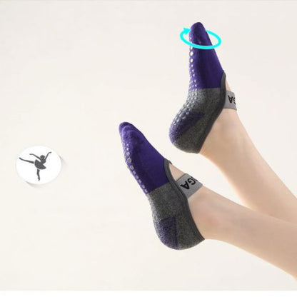 Yoga Non-slip Socks, New Wide Straps Socks, Women Casual Sports Socks