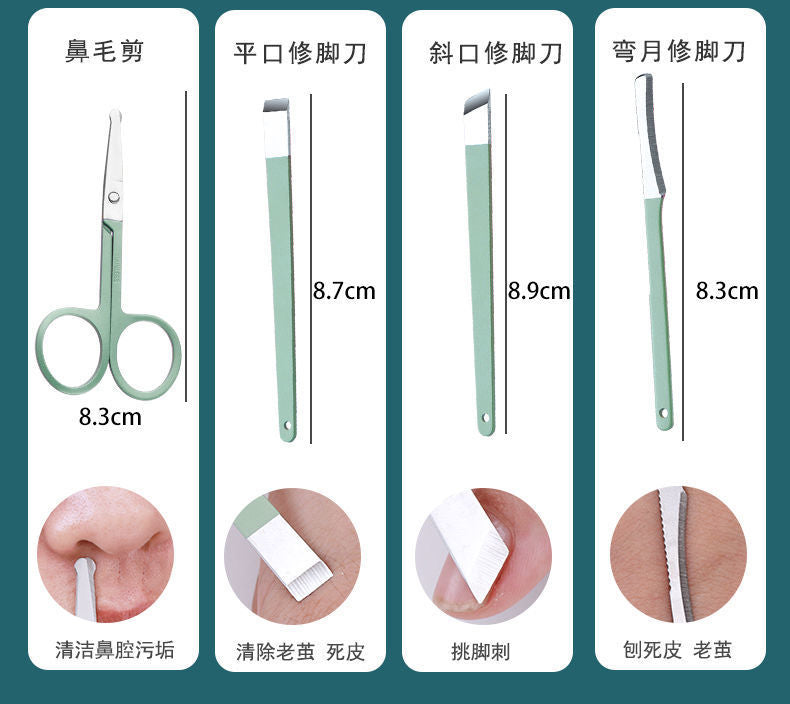 16pcs set Nail Cutter Set Stainless Steel Nail Clippers Set - My Store