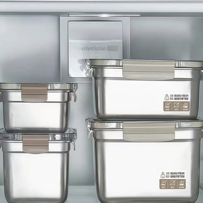Lock & Store Stainless Steel Food Container Set – 3 Pieces
