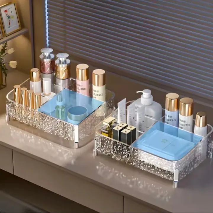 Desktop Acrylic Glacier Style Makeup Organizer - My Store