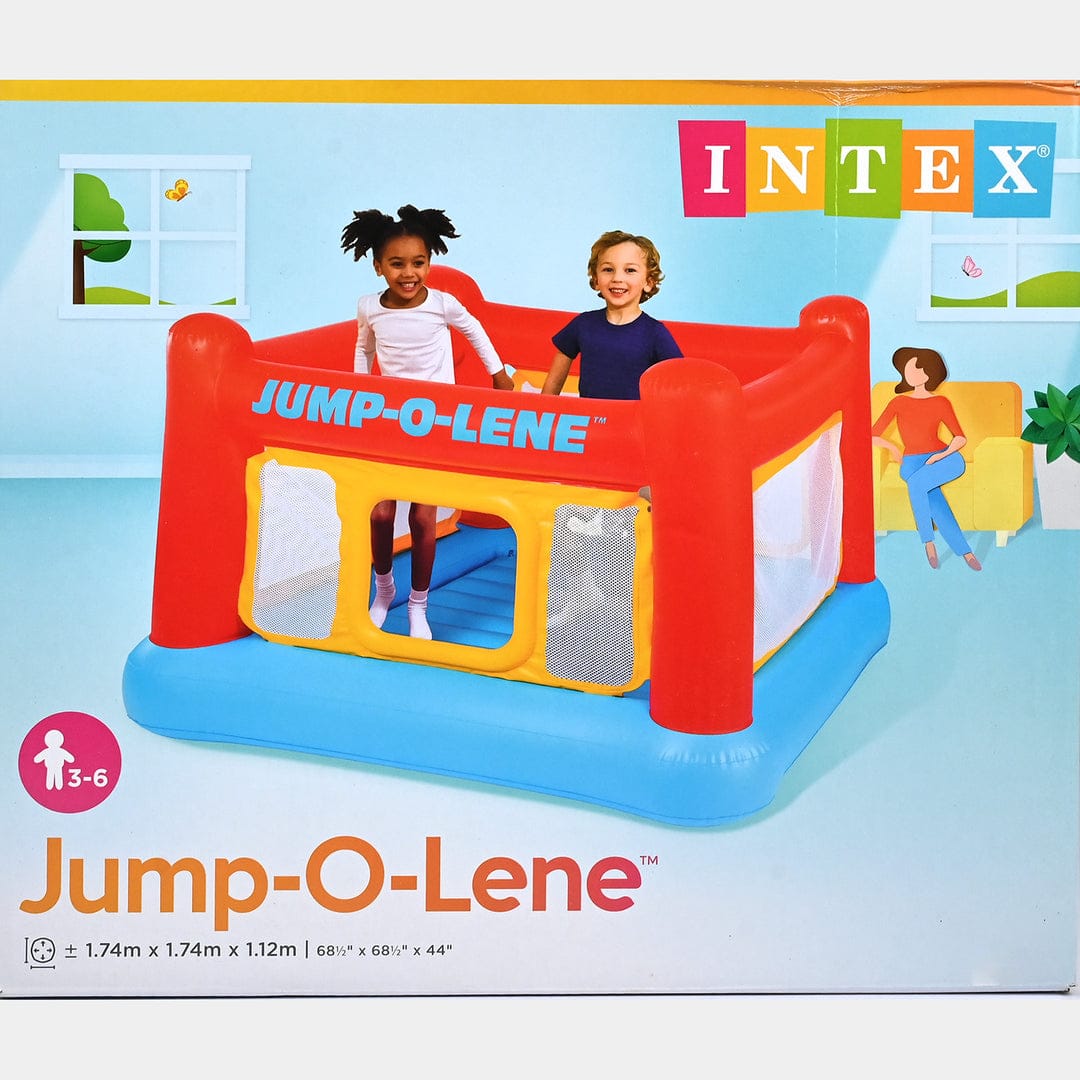 Intex Jump-O-Lene Inflatable Playhouse Bouncer – 5.7ft × 5.7ft