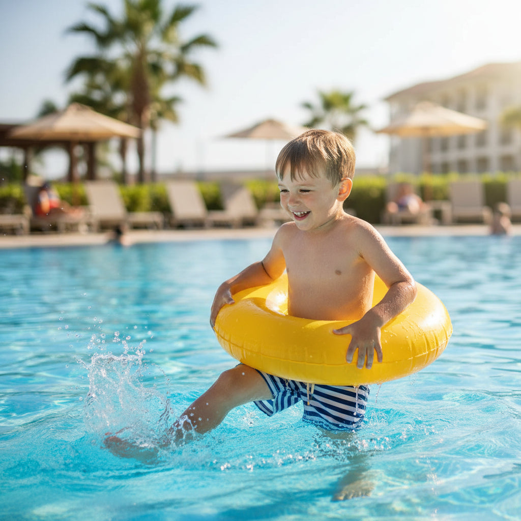 Intex Transparent Inflatable Pool Swim Tube  – Assorted Neon Colors