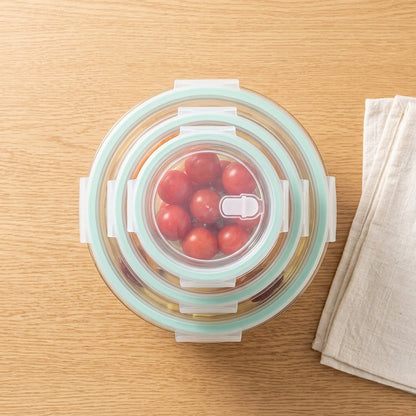 FreshLock™  Borosilicate Glass Food Storage Container Set – 3 Pieces