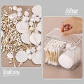 Acrylic Cotton Pad & Bud Organizer Box with Lid - My Store